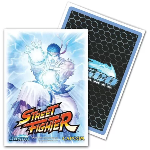 Protetor de Cartas 66mm x 91mm (Padrão) Arte Ryu Street Fighter c/ 100 - Dragon Shield