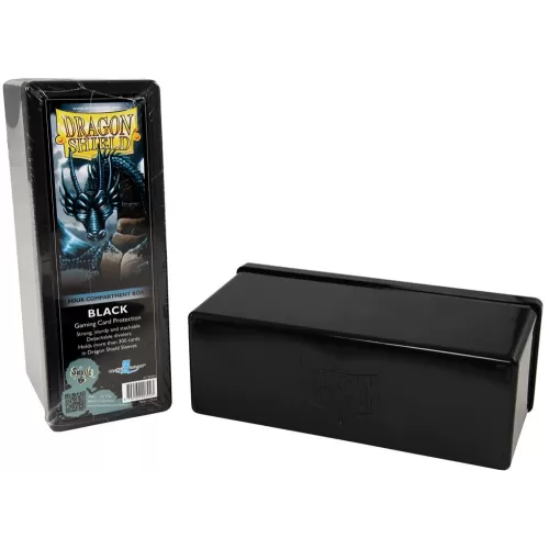 Deck Box Preto p/ 300 cards - Four Compartment Box - Dragon Shield
