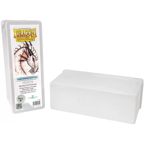 Deck Box Branco p/ 300 cards - Four Compartment Box - Dragon Shield