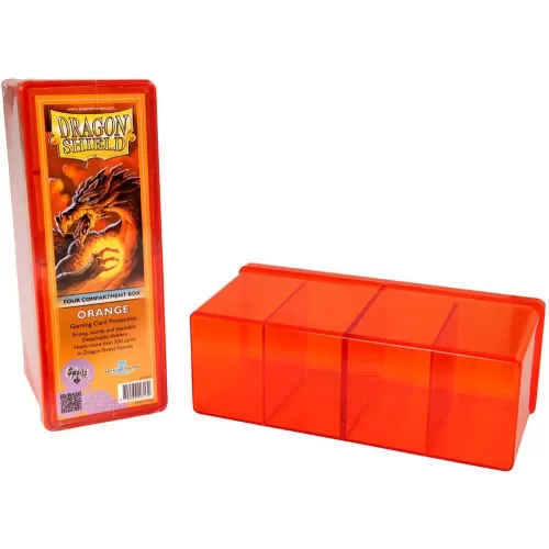 Deck Box Laranja p/ 300 cards - Four Compartment Box - Dragon Shield