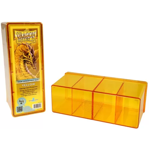 Deck Box Amarelo p/ 300 cards - Four Compartment Box - Dragon Shield