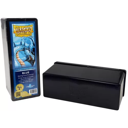 Deck Box Azul p/ 300 cards - Four Compartment Box - Dragon Shield