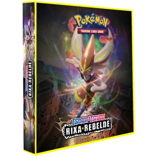 Álbum (Fichário) 4 Argolas Pokémon: EE Rixa Rebelde 