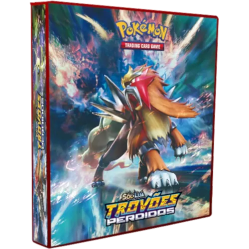 Álbum (Fichário) 4 Argolas Pokémon: SL Trovões Perdidos