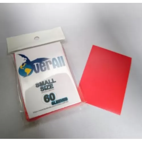 Protetor de Cartas 62mm x 89mm (Small) Vermelho c/ 60 - Overall