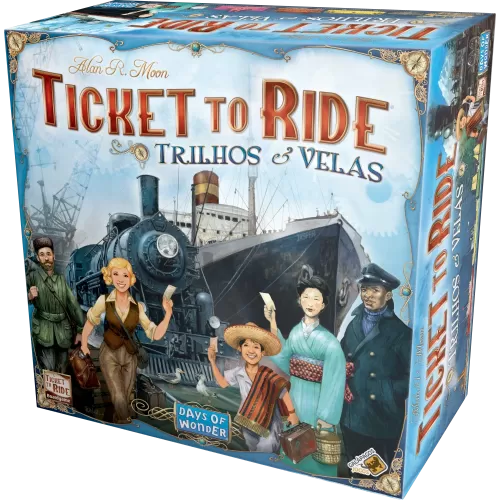 Ticket to Ride Trilhos e Velas - Galápagos Jogos